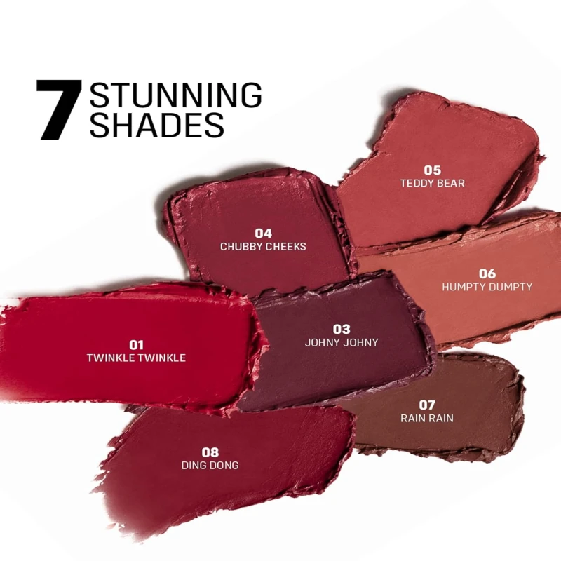 FLiCKA Lip Poetry Matte Lipstick| Enriched With Vitamin E, Sulphate Free, Moisturizing, Long Lasting Upto 6Hrs, 05 Teddy Bear, 4g thumbnail 8