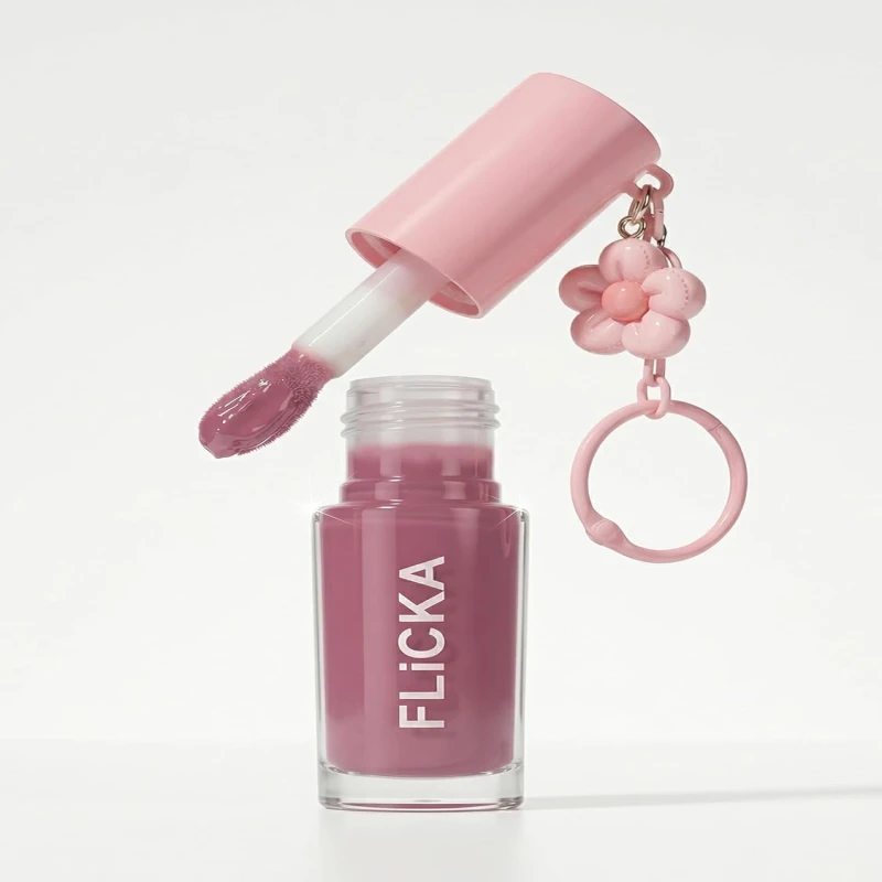 FLiCKA Luxe Lip Gloss - Hydrating, Non-Sticky Cushion Gloss With Glass Shine For Plump Lips - 01 | Glossy thumbnail 2