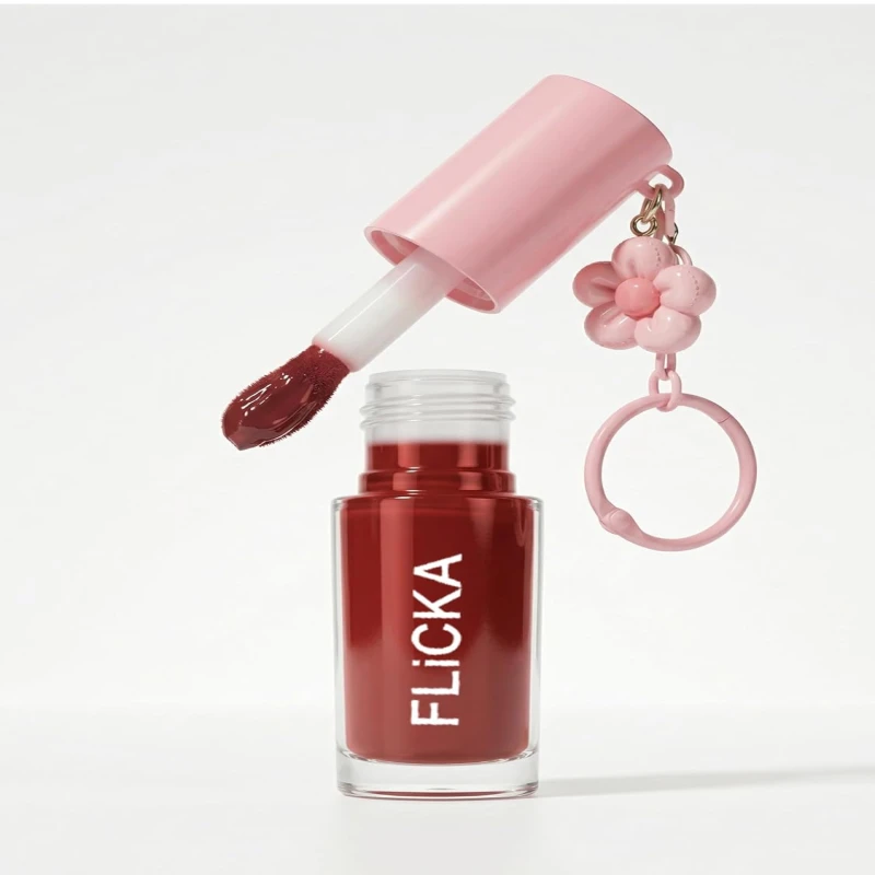 FLiCKA Luxe Lip Gloss - Hydrating, Non-Sticky Cushion Gloss With Glass Shine For Plump Lips - 02 | Glossy thumbnail 2