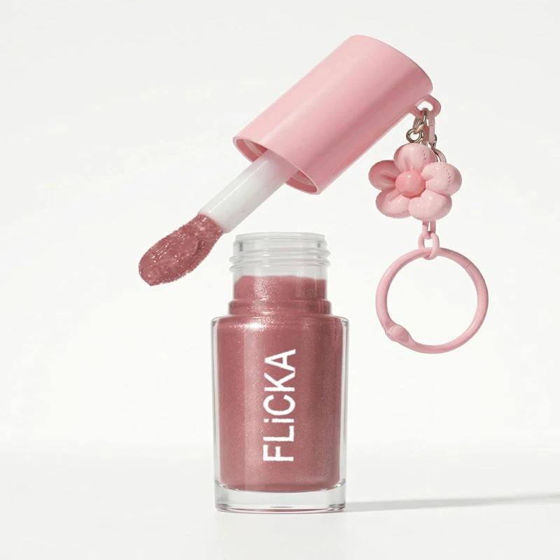 FLiCKA Luxe Lip Gloss - Hydrating, Non-Sticky Cushion Gloss With Glass Shine For Plump Lips - 03 | Glossy thumbnail 2