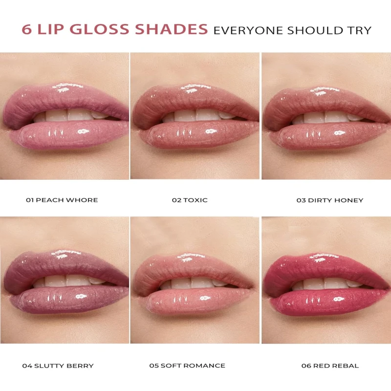 FLiCKA Luxe Lip Gloss - Hydrating, Non-Sticky Cushion Gloss With Glass Shine For Plump Lips - 03 | Glossy thumbnail 3