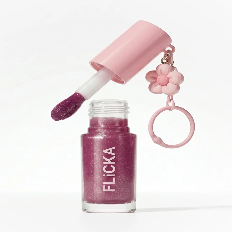 FLiCKA Luxe Lip Gloss - Hydrating, Non-Sticky Cushion Gloss With Glass Shine For Plump Lips - 04 | Glossy thumbnail 2