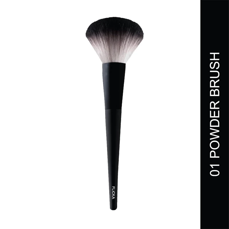 Flicka Powder Brush For Makeup, Cruelty Free Face Powder Blending Brush, Feather Soft Touch, 01 Powder Brush thumbnail 3
