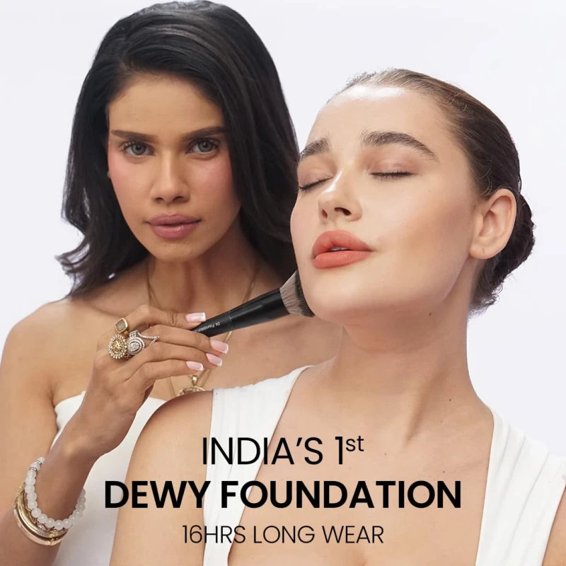 FLiCKA Professional HD Liquid Foundation With SPF Long Lasting High Coverage Waterproof - Dusky 305 thumbnail 7