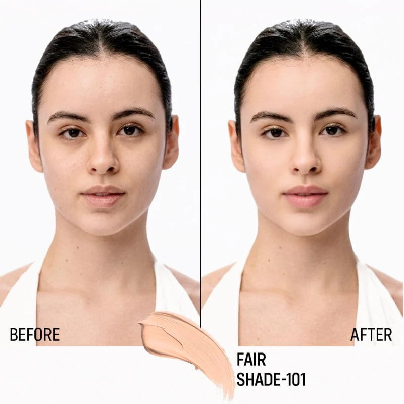 FLiCKA Professional HD Liquid Foundation With SPF Long Lasting High Coverage Waterproof - Fair 101 thumbnail 3