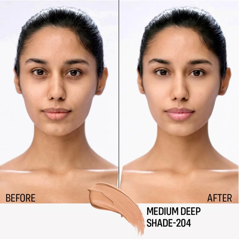 FLiCKA Professional HD Liquid Foundation With SPF Long Lasting High Coverage Waterproof - Med 204 thumbnail 3