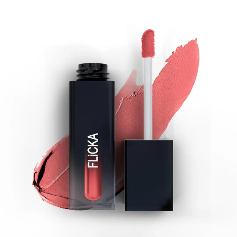 FLiCKA Set and Attack Liquid Matte Lipstick For Women| Transfer Proof, Smudge Proof, Non-Sticky, Creamy Lightweight Lipstick For Women, 17 Morning Glaze, 7ml - Thumbnail 2