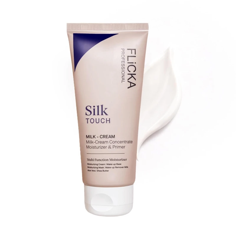 FLiCKA Silk Touch 3 in 1 Moisturizer and Primer for Face | Hydrating, Lightweight, Long-Lasting | Pore Minimizer | Dermatologically Tested | All Skin Types | Makeup Base | 60g | Cruelty-Free (Pack of 1) - Thumbnail 9