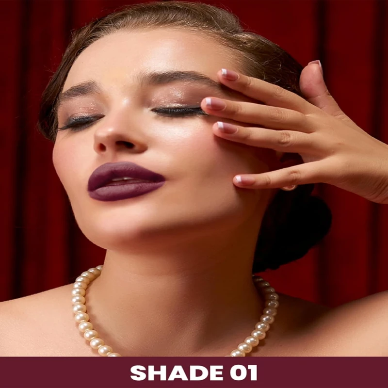 FLiCKA Standout Lipstick Smudgeproof Creamy Finish Pro-Finish Intense Pigment Lightweight - Shade 01 thumbnail 3