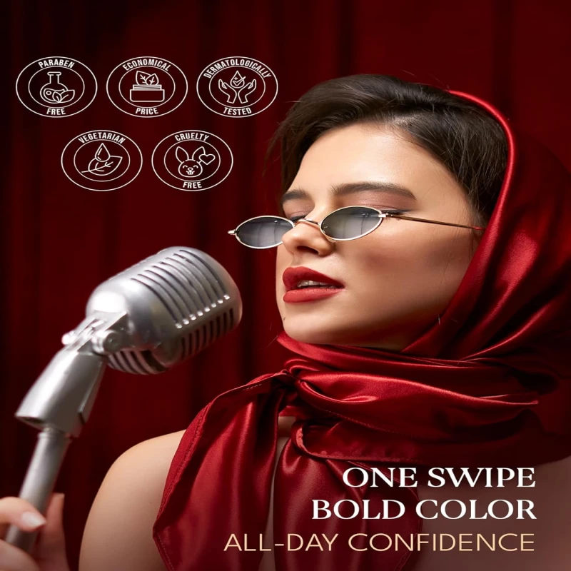 FLiCKA Standout Lipstick Smudgeproof Creamy Finish Pro-Finish Intense Pigment Lightweight - Shade 03 thumbnail 9