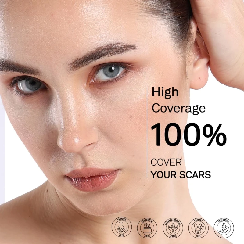 FLiCKA The Base Story Cream Foundation for Face Makeup 8.5gm | Medium to High Coverage | Waterproof &amp; Long Lasting | Smooth &amp; Matte Finish with SPF | All Skin Types | 01 Ivory thumbnail 9