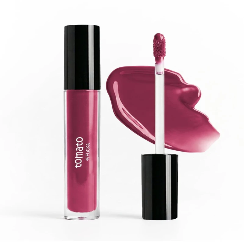 FLiCKA Tomato Liquid Lipstick| Transfer Proof, Smudge Proof, Non-Sticky, Creamy Lightweight Lipstick For Women, Shade 10, 2ml thumbnail 2