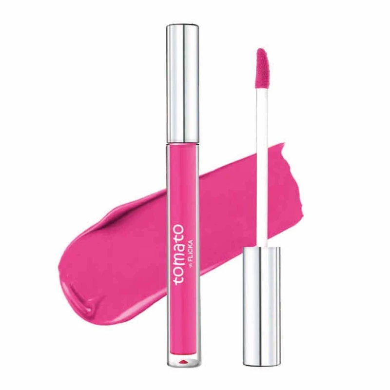 FLiCKA Tomato Liquid Lipstick| Transfer Proof, Smudge Proof, Non-Sticky, Creamy Lightweight Lipstick For Women, Shade 8, 2ml thumbnail 2