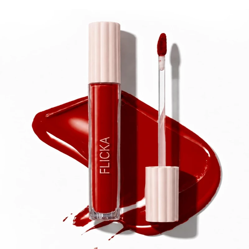 FLiCKA Weightless Impression Liquid Lipstick| Enriched With Vitamin E, Matte Finish, Moisturizing, Creaseless Formula, 04 April, 1.6ml - Thumbnail 2