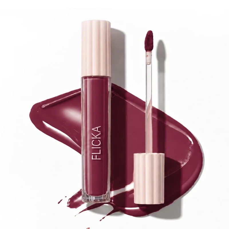 FLiCKA Weightless Impression Liquid Lipstick| Enriched With Vitamin E, Matte Finish, Moisturizing, Creaseless Formula, 05 May, 1.6ml thumbnail 2