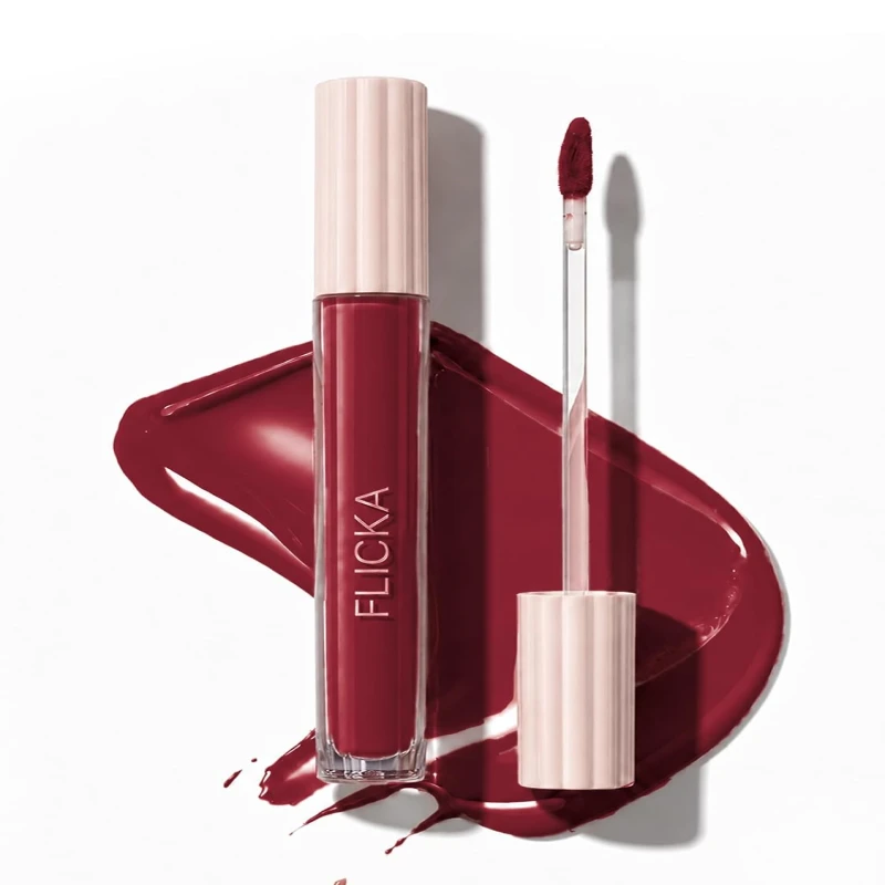 FLiCKA Weightless Impression Liquid Lipstick| Enriched With Vitamin E, Matte Finish, Moisturizing, Creaseless Formula, 06 June, 1.6ml - Thumbnail 2