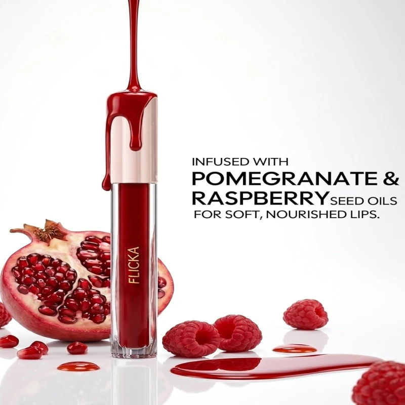 FLiCKA Weightless Impression Liquid Lipstick| Enriched With Vitamin E, Matte Finish, Moisturizing, Creaseless Formula, 10 October, 1.6ml thumbnail 7