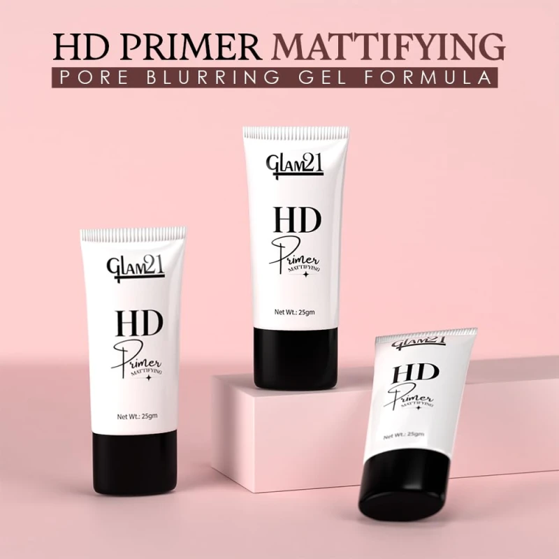 Glam 21 Face Primer for Easy Makeup &amp; Pore Minimize | Gel-Like Texture | Perfect Coverage | Lightweight | with Skin-Softening Apricot Essence |25 gm thumbnail 4
