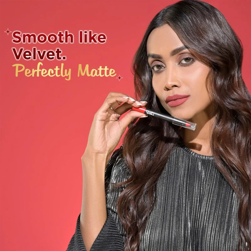 Glam 21 Lip Seduction Non- Transfer Crayon Lipstick up to 12 Hours Stay | Lightweight &amp; Longlasting|Creamy Matte | Smudge Proof - 3.6gm| Magenta Love | 20 - Thumbnail 6