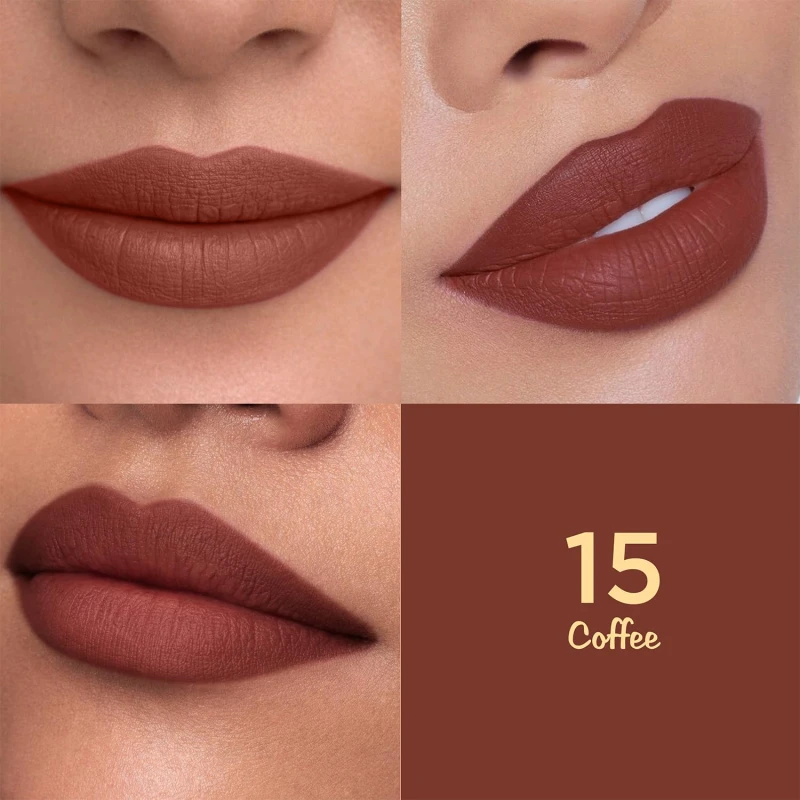 Glam 21 Lip Seduction Non- Transfer Crayon Lipstick up to 12 Hours Stay | Lightweight &amp; Longlasting|Creamy Matte | Smudge Proof - 3.6gm|Coffee-15 (Matte) thumbnail 4