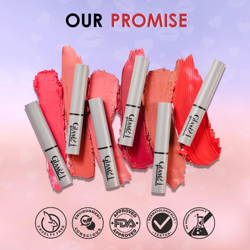 Glam 21 Long Lasting Non-Transfer Lipstick|Creamy Matte Formula | Smudge-Free | HD-Colored lips - 2gm|Fliter Coffee-15 thumbnail 9
