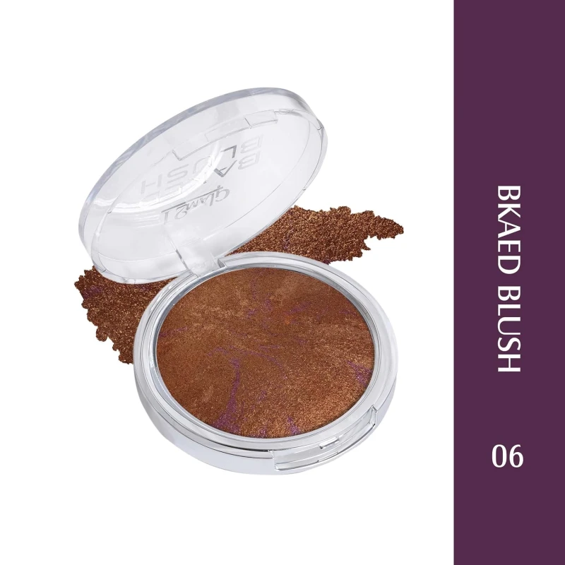 Glam21 Baked Blusher | Highly Pigmented, Long Lasting | Illuminating Glow Finish | Smooth &amp; Blendable Texture |Stays up to 8 hours | For All Skin Types | 6gm | Shade-06 thumbnail 2