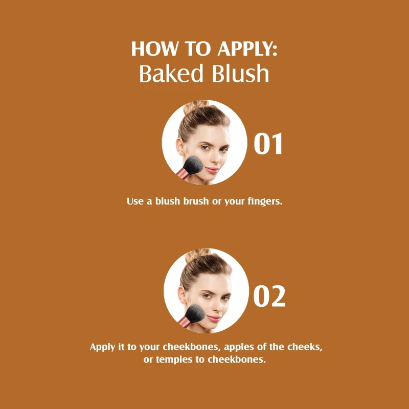 Glam21 Baked Blusher | Highly Pigmented, Long Lasting | Illuminating Glow Finish | Smooth &amp; Blendable Texture |Stays up to 8 hours | For All Skin Types | 6gm | Shade-07 thumbnail 5