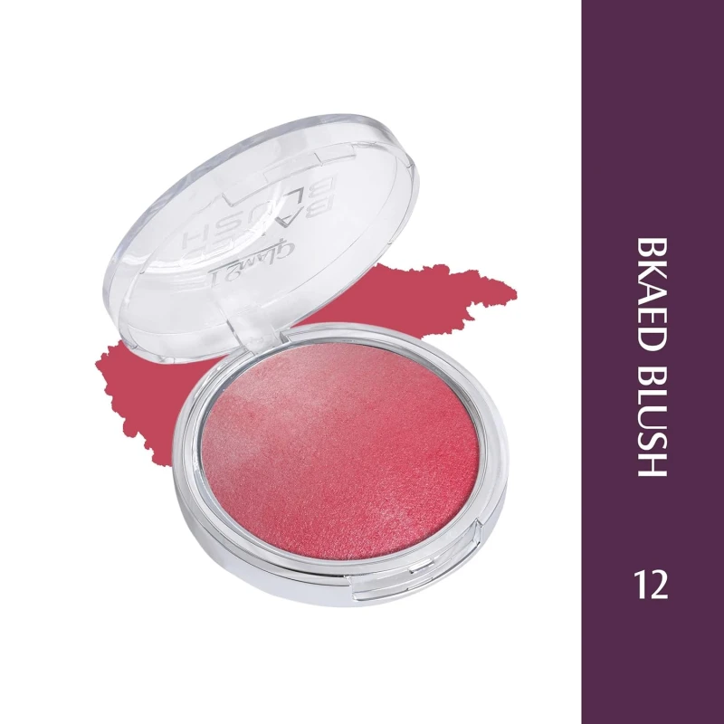 Glam21 Baked Blusher | Highly Pigmented, Long Lasting | Illuminating Glow Finish | Smooth &amp; Blendable Texture |Stays up to 8 hours | For All Skin Types | 6gm | Shade-12 - Thumbnail 2