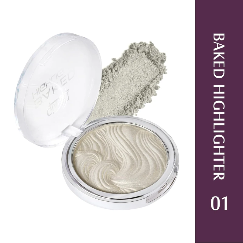 Glam21 Baked Highlighter | Silky Pigments | Mettalic Finish | Long Lasting Shimmer Look | Creamy Texture | Highly Blendable,Long Wear | Suitable for All Skin Type | 10gm-01 thumbnail 2