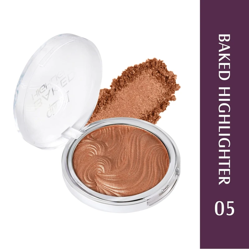 Glam21 Baked Highlighter | Silky Pigments | Mettalic Finish | Long Lasting Shimmer Look | Creamy Texture | Highly Blendable,Long Wear | Suitable for All Skin Type | 10gm -05 - Thumbnail 2