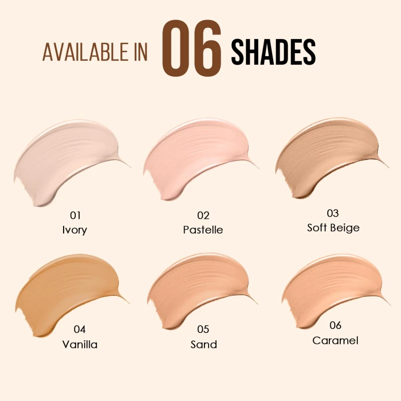 Glam21 BB Cream | Long-Lasting Oil-Free Formula with SPF 30 | Lightweight &amp; Non-Greasy Creamy Texture | Skin-Brightening Daily Makeup for All Skin Types | 40gm, Pastelle-02 - Thumbnail 7
