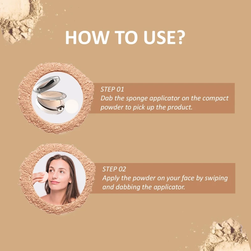 Glam21 BB Powder 2-in-1 Compact Powder Matte Finish &amp; Oil Free | Matte &amp; Shimmer Shades | Instant Weightless Finish Look | Long-lasting | Poreless Soft Skin | 20gm, Almond Honey-03 thumbnail 5