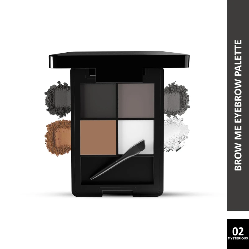 Glam21 Brow Me Eyebrow Palette 01 | Micro Pigments for Precise Brows | Smudge-Proof &amp; Long Lasting | All-in-One Eye Makeup Kit | Natural &amp; Defined Finish | 9gm - Mysterious-02 thumbnail 2