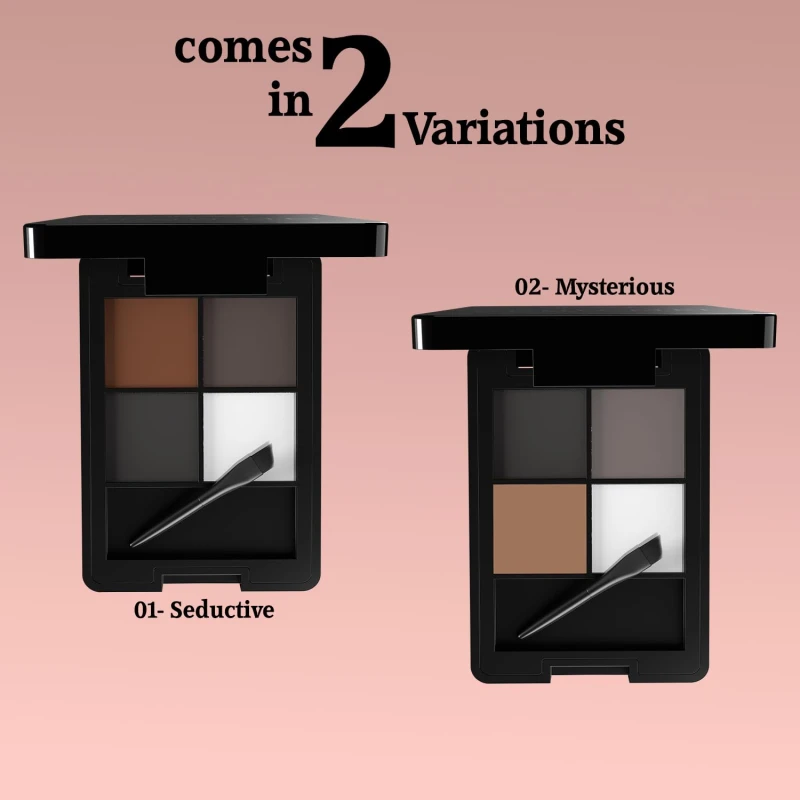 Glam21 Brow Me Eyebrow Palette 01 | Micro Pigments for Precise Brows | Smudge-Proof &amp; Long Lasting | All-in-One Eye Makeup Kit | Natural &amp; Defined Finish | 9gm - Mysterious-02 thumbnail 7