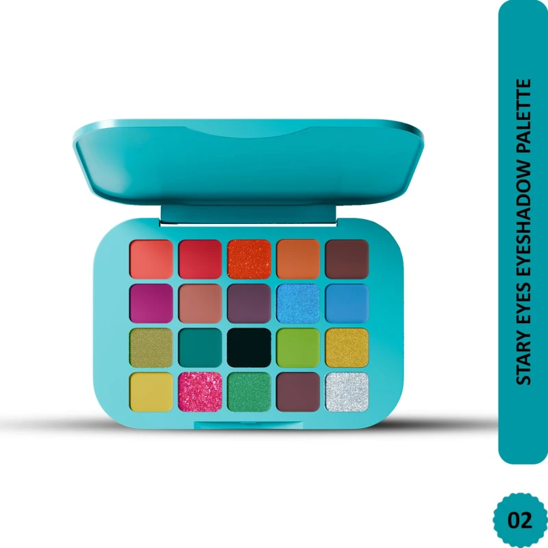 Glam21 Eyeshadow Palette 20 Combination of Mattes and Shimmers|Multicolored | Super Bendable Formula| Ultra Pigmented| Stunning Finish |Eye Makeup Palette |Infinite looks | Eye Candy|20gm - Thumbnail 2