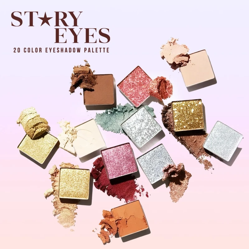 Glam21 Eyeshadow Palette 20 Combination of Mattes and Shimmers|Multicolored | Super Bendable Formula| Ultra Pigmented| Stunning Finish |Eye Makeup Palette |Infinite looks | Eye Love You|20gm - Thumbnail 4