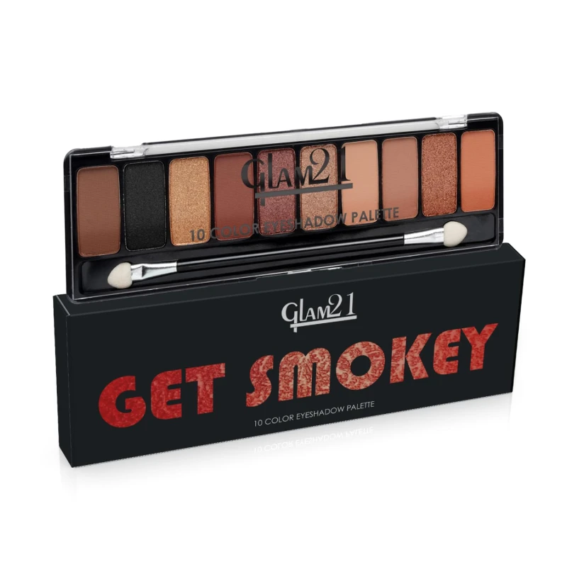 Glam21 Floral beauty 10 Color Eyeshadow Palette |Long-Lasting | Smudge Free | Long Wearing And Easily Blendable Eye Makeup Palette Matte, Shimmery And Metallic Finish Floral beauty thumbnail 9