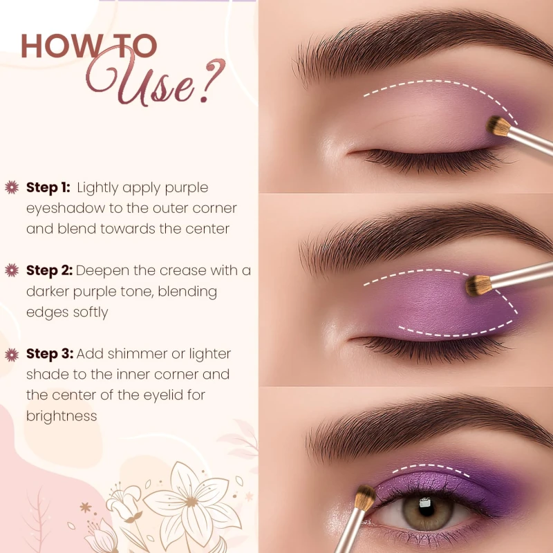 Glam21 Floral Hues 9 In 1 Eyeshadow Palette | Highly Pigmented | Easy To Carry | Super-Blendable | Mix of Matte and Shimmers Smudge-Proof (7.2 gm) | 03- Tulip thumbnail 6