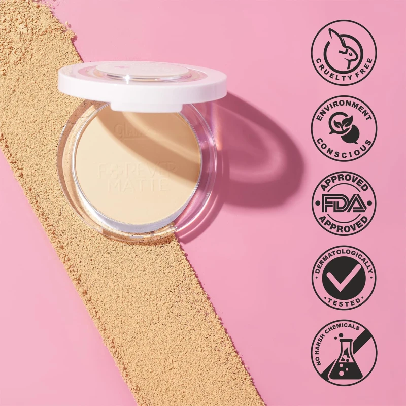 Glam21 Forever Matte Compact |HD Matte Finish| Evens Out Complexion | Hides Imperfections |Stays up to 12 hrs | Lightweight formula | Sweat Proof - Cinnamon 9gm thumbnail 7