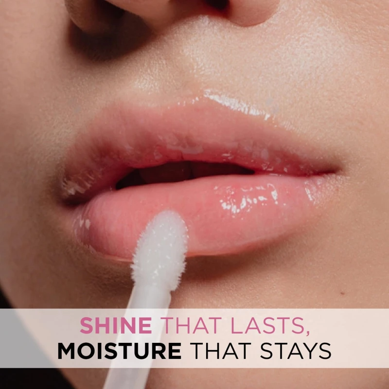 Glam21 Gloss Floss Lip Luminizer|High-Gloss Finish|Non-Sticky Formula| Hydrating Formula| Lightweight |Comfortable Lip Gloss| Everyday Lip Gloss for Natural Look | Transparent |5gm thumbnail 4