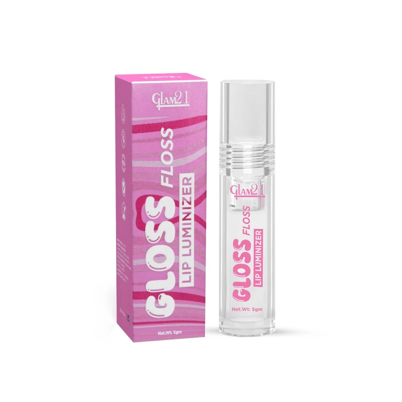 Glam21 Gloss Floss Lip Luminizer|High-Gloss Finish|Non-Sticky Formula| Hydrating Formula| Lightweight |Comfortable Lip Gloss| Everyday Lip Gloss for Natural Look | Transparent |5gm thumbnail 5