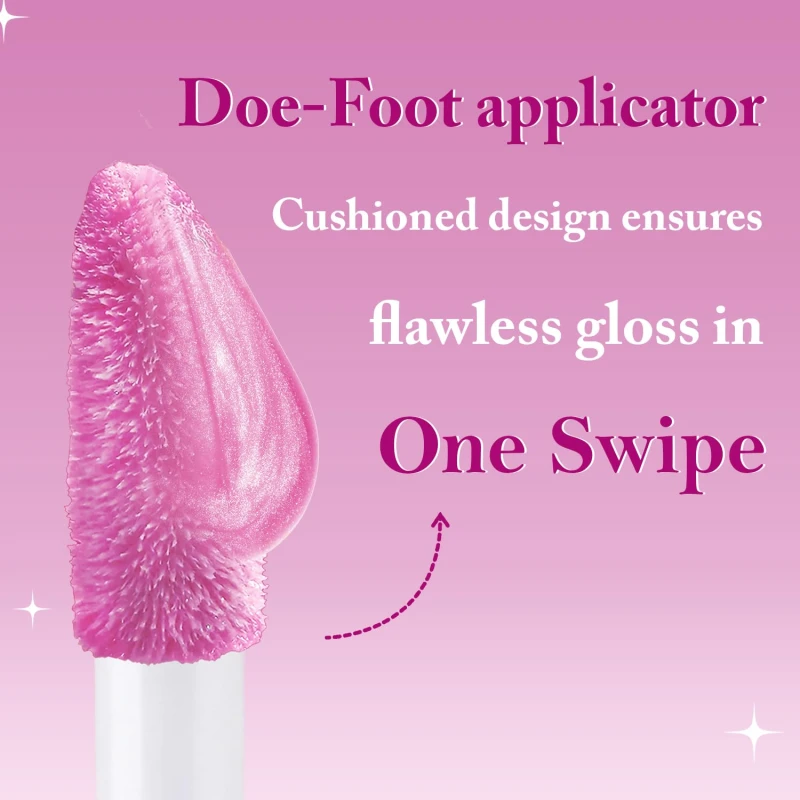 Glam21 Gloss Pout Shimmer Lip Gloss| High Shine |Glossy Finish |Soft &amp; Hydrating Lips | Non-sticky texture | Lightweight | Glass-like shine | Crimson Kiss-Red | 7gm - Thumbnail 7
