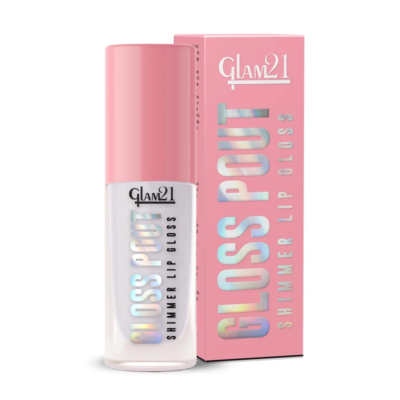 Glam21 Gloss Pout Shimmer Lip Gloss | High Shine |Glossy Finish |Soft &amp; Hydrating Lips | Non-sticky texture | Lightweight | Glass-like shine |Pink Seduction-Pink | 7gm - Thumbnail 9