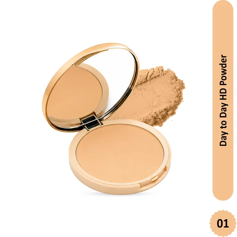 Glam21 HD Pan Cake Compact Powder, 3-in-1 Foundation,Compact, &amp; Concealer for Long-lasting Dazzling Look | Weightless Natural Glow for Daily Use | Soft Matte Finish | 12gm, A1 thumbnail 2