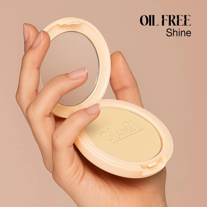 Glam21 High Definition Compact Powder 2-in-1 | Smooth Satin Texture | Long-Lasting Matte Finish | Oil-Control &amp; Buildable Coverage | Suitable for All Skin Types | 18gm | Rose Blush-02 thumbnail 4