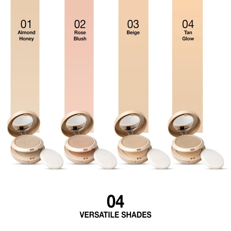 Glam21 High Definition Compact Powder 2-in-1 | Smooth Satin Texture | Long-Lasting Matte Finish | Oil-Control &amp; Buildable Coverage | Suitable for All Skin Types | 18gm | Rose Blush-02 thumbnail 7
