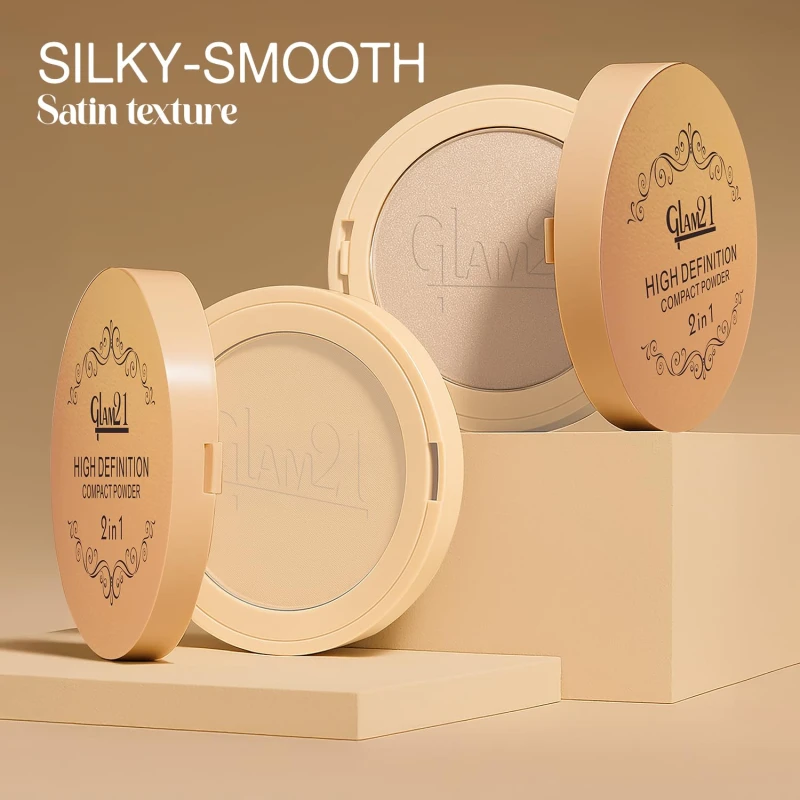Glam21 High Definition Compact Powder 2-in-1 | Smooth Satin Texture | Long-Lasting Matte Finish | Oil-Control &amp; Buildable Coverage | Suitable for All Skin Types| 18gm,Beige-03 thumbnail 9