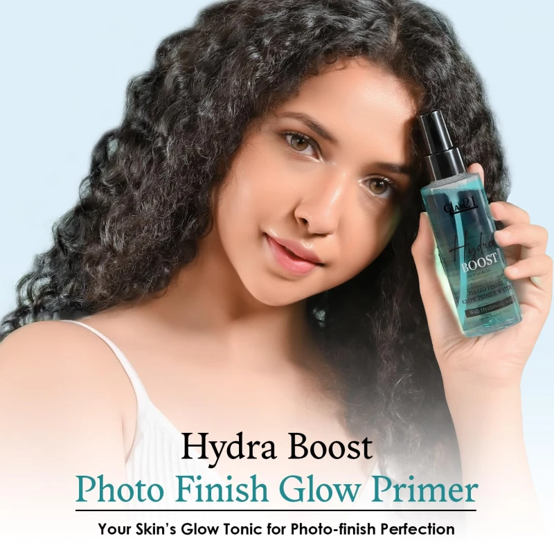 Glam21 Hydra Boost Photo Finish Glow Primer Water | Oil-Control &amp; Lightweight Texture | Hydrating Mist with Hyaluronic Acid | Skin-Prep &amp; Dewy Glow Setting Spray | 100ml thumbnail 5