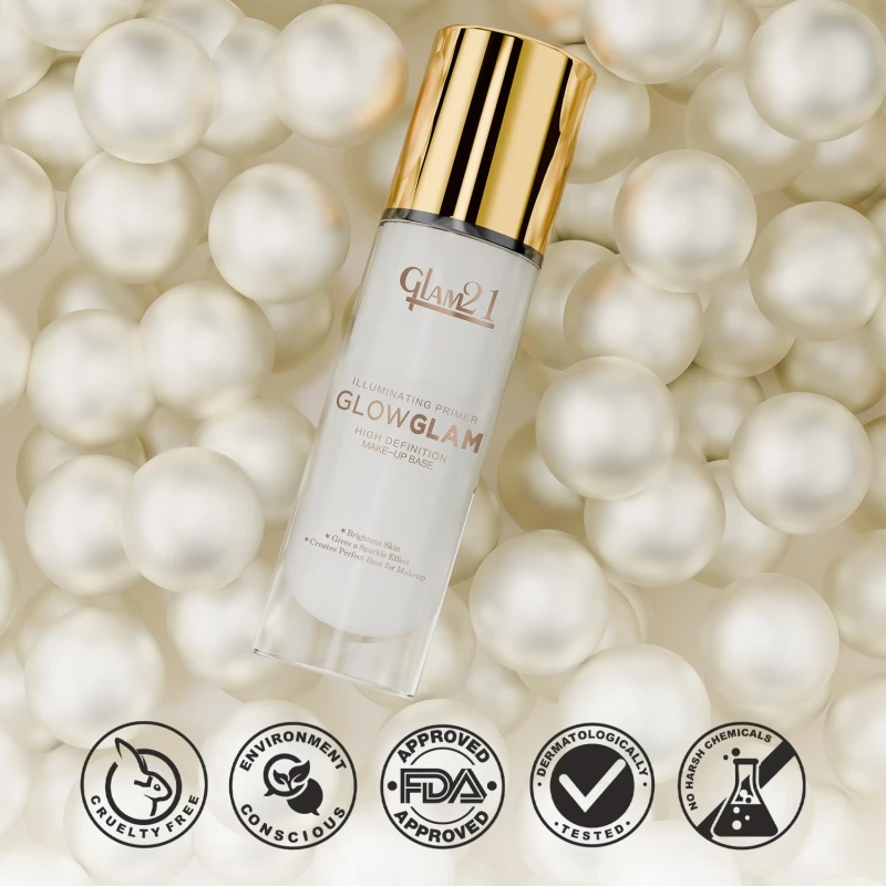 Glam21 Illuminating HD Primer Instant Glow | Non-Greasy Lightweight Formula | Long-lasting | Brightens and Illuminates | Smoothens Matte Finish - Natural Tint -30ml thumbnail 7