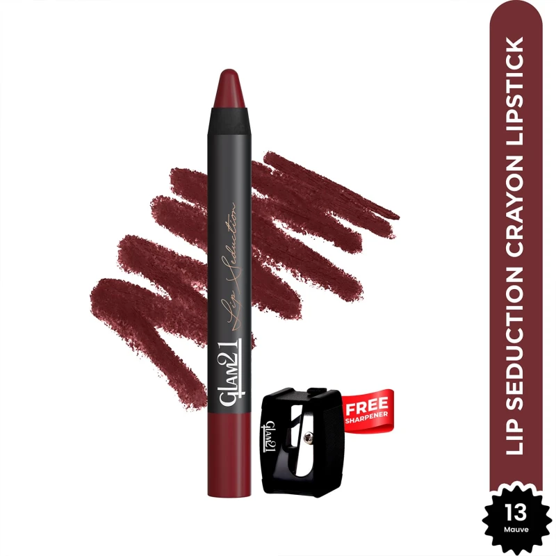 Glam21 Lip Seduction Non- Transfer Crayon Lipstick up to 12 Hours Stay | Lightweight &amp; Longlasting|Creamy Matte | Smudge Proof - - Thumbnail 2
